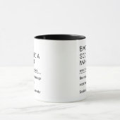 Lustige Social Media Manager Definition Tasse (Zentrum)