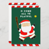 lustige Softball-Urlaubskarten Feiertagskarte (Vorne/Hinten)