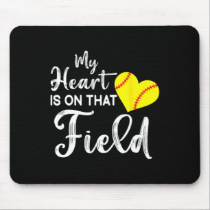 Lustige Softll-Zitate Mein Herz Ist Auf Diesem Fel Mousepad