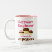 Lustige Software Engineer Zweifarbige Tasse (Links)