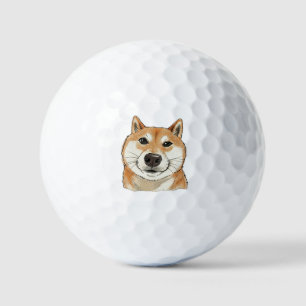 Lustige "Solch Alberner Sehr Wow" Shiba Inu Doge M Golfball