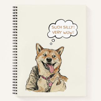 Lustige "Solch alberner Very Wow" Shiba Inu Doge M Notizblock