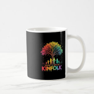 Lustige Sommer-Familientreffen Ich kicke es mit me Kaffeetasse