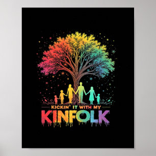 Lustige Sommer-Familientreffen Kick it mit meiner Poster