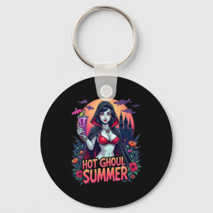 Lustige Sommer Heiße Ghoul Summerween Vibes Eiscre Schlüsselanhänger