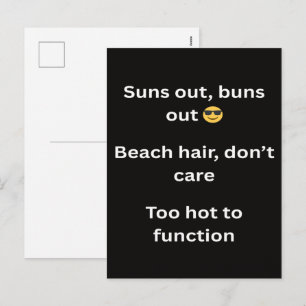 Lustige Sommer-T-Shirt-Sprüche 2026 Trending Beach Feiertagspostkarte