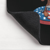 Lustige Sommerferien 4. Juli Dachshund  Mousepad (Ecke)