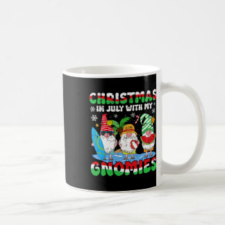 Lustige Sommerferien-Gnome für Weihnachten Kaffeetasse