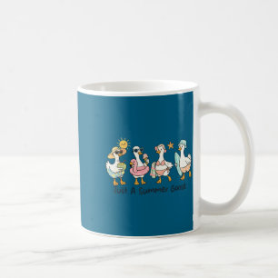 Lustige Sommergans Strand Ente süßes Tier Urlaub Kaffeetasse