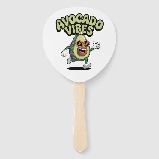 Lustige Sonnenbrille Avocado Fächer (Vorderseite)