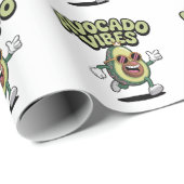Lustige Sonnenbrille Avocado Geschenkpapier (Rolleneckpunkt)