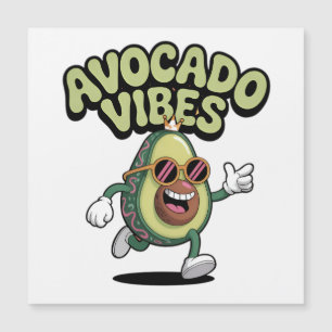 Lustige Sonnenbrille Avocado Magnetkarte