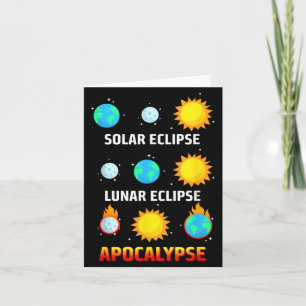Lustige Sonnenfinsternis Mondfinsternis Apokalypse Karte