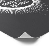 Lustige Sonnenfinsternis Total Solar Let's Poster (Ecke)