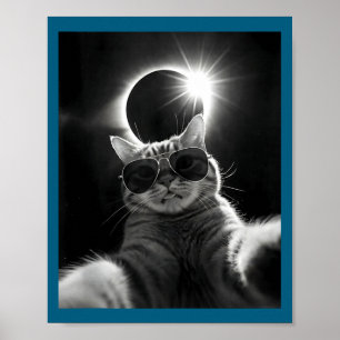 Lustige Sonnenfinsternis Totale Sonnenfinsternis Poster
