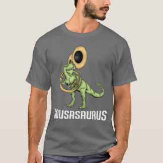 Lustige Sousaphon-Musik Dinosaurier Sousaphon retr T-Shirt