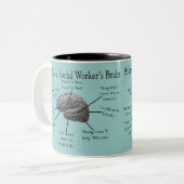 Lustige Sozialarbeiter-Geschenke Zweifarbige Tasse (Vorderseite Links)