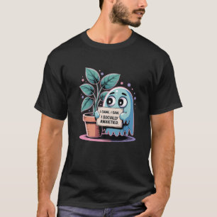 Lustige soziale Angst Introvertiert Nervös Schücht T-Shirt