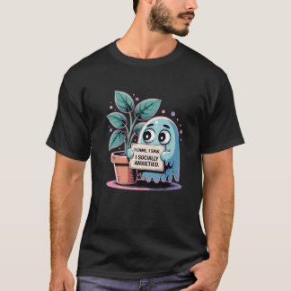 Lustige soziale Angst Introvertiert Nervös Schücht T-Shirt