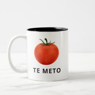 Lustige Spanglish Kaffee-Tasse, Tomate Zweifarbige Tasse