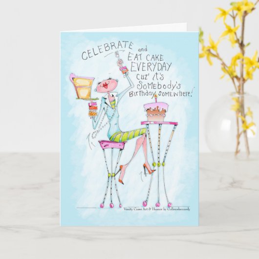 lustige Spaß Geburtstagskarten Karte (Gelbe Blume)