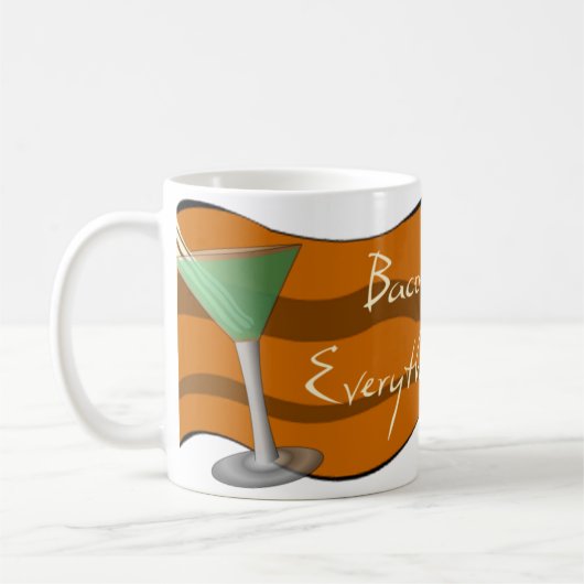 Lustige Speck-Martini-Tasse Kaffeetasse (Links)