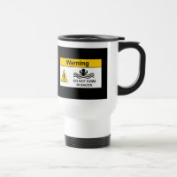 Lustige Speck-Warnungs-Reise-Tasse