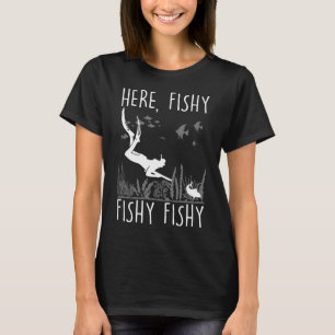Lustige Speerfischen Freedive Angeln Jagd Speerf T-Shirt