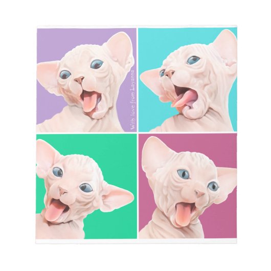 Lustige Sphinx Notizblock (Vorderseite)