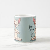 Lustige Sphynx-Katzen-Innerer-Frieden-Kunst Kaffeetasse (Mittel)