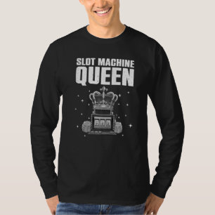 Lustige Spielautomaten-Spielerin-Kunst für Frauen  T-Shirt