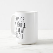 Lustige Spiele Tränen der Leute, die ich bei Boggl Kaffeetasse (Vorderseite Links)