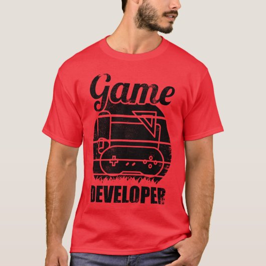 Lustige Spielentwickler-Familie T-Shirt (Vorderseite)