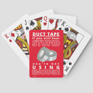 lustige Spielkarten "DUCT TAPE...2"