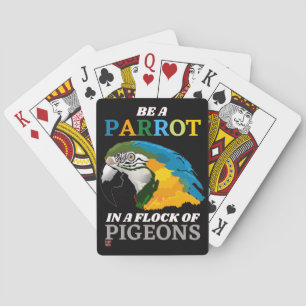lustige Spielkarten "EIN PARROT..."