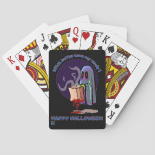 lustige Spielkarten "HAPPY HALLOWEEN 2"