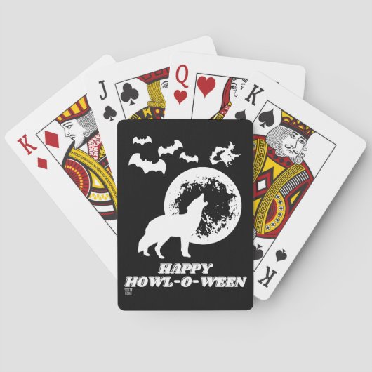 lustige Spielkarten "HAPPY HOWL-O-WEEN 2" (Rückseite)
