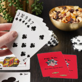 lustige Spielkarten "PIGS 'R US" (In Situ)