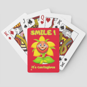 lustige Spielkarten "SMILE"