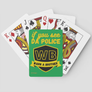 lustige Spielkarten "WARN EINEN TYP..."