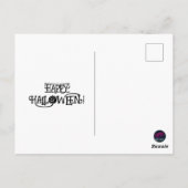 Lustige Spinne Rache Halloween Postkarte (Rückseite)