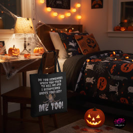 Lustige Spinne Rache Halloween Tasche