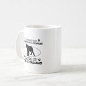 Lustige spinone Italienerentwürfe Kaffeetasse (Vorderseite Links)