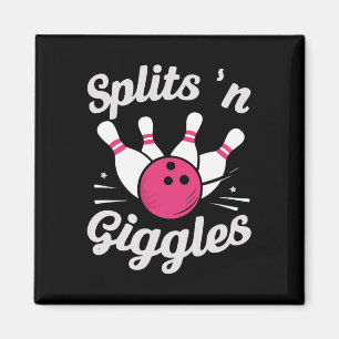 Lustige Splits N Kicher Bowling Kegelspieler Bowli Magnet