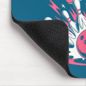 Lustige Splits 'n Kicher-Bowling-Kunst Mousepad (Ecke)