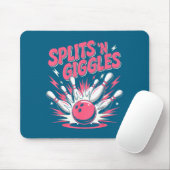 Lustige Splits 'n Kicher-Bowling-Kunst Mousepad (Mit Mouse)