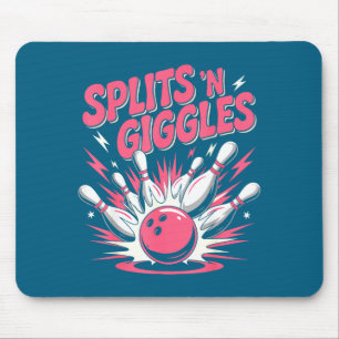 Lustige Splits 'n Kicher-Bowling-Kunst Mousepad