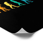 Lustige Sport Evolution Handball Poster (Ecke)