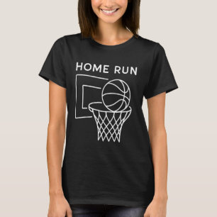 Lustige Sport-Mischung Home Run Basketball Basebal T-Shirt