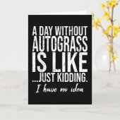 Lustige Sportgeschenkidee für Autograss Karte (Gelbe Blume)